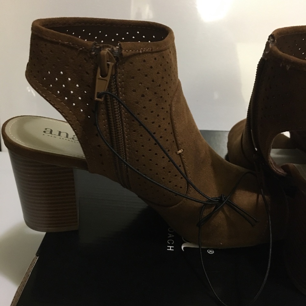 a.n.a Tasha women’s zip peep toe size 9 - Picture 12 of 14
